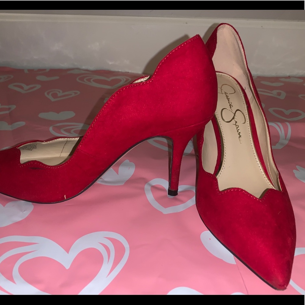 Red Jessica Simpson Heels